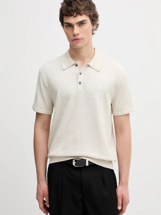Obrázek produktu Calvin Klein svetrové polo pánské bavlněné béžová