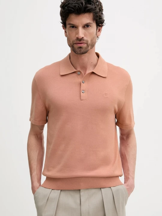 Obrázek produktu Calvin Klein svetrové polo pánské bavlněné oranžová