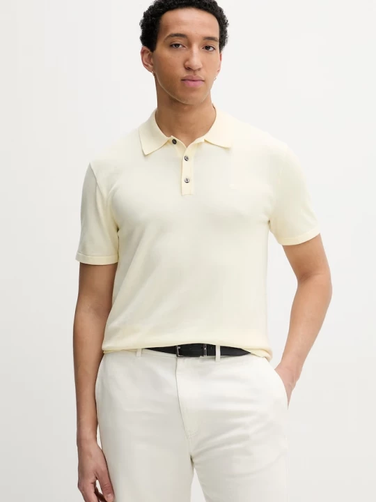 Obrázek produktu Calvin Klein svetrové polo pánské bavlněné žlutá