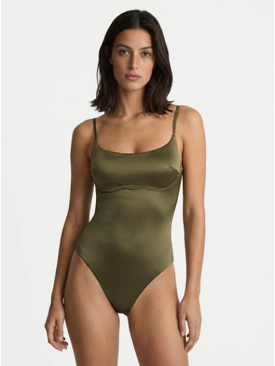 Obrázek produktu Calvin Klein Swimwear Jednodílné plavky LV00Q61120 Khaki