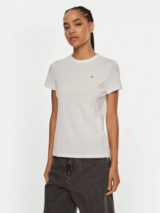 Obrázek produktu Calvin Klein T-Shirt Emb Graphic K20K208061 Bílá Slim Fit