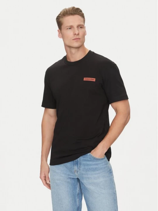 Obrázek produktu Calvin Klein T-Shirt Overlay Print K10K114158 Černá Regular Fit