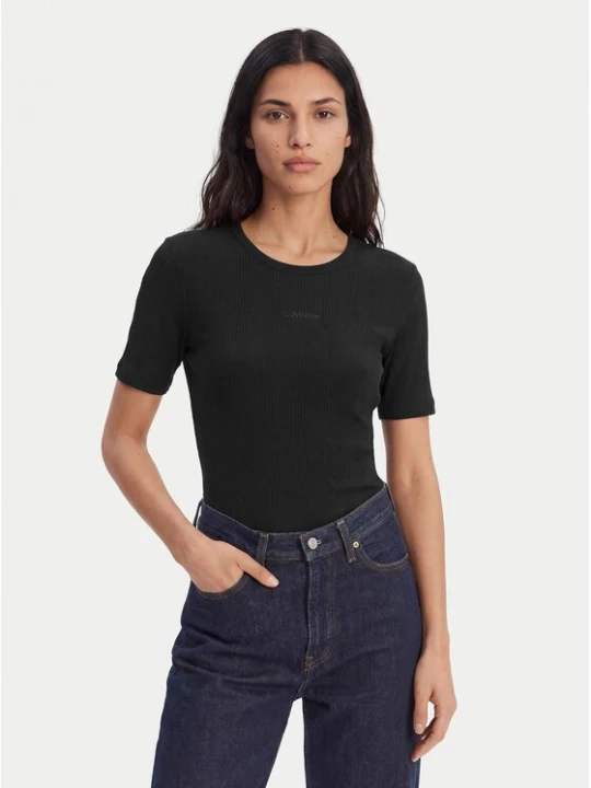 Obrázek produktu Calvin Klein T-Shirt Varigated LV044F211G Černá Slim Fit
