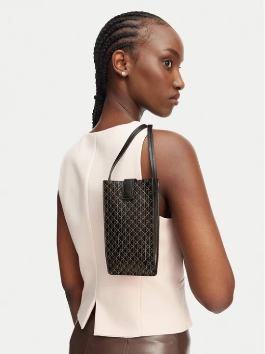 Obrázek produktu Calvin Klein Taška na telefon Emblem Aop Phone Crossbody LV04F1115G Černá