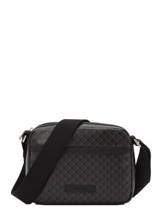 Obrázek produktu Calvin Klein Taška přes rameno 'Coated Emblem Print Camera' šedá / černá