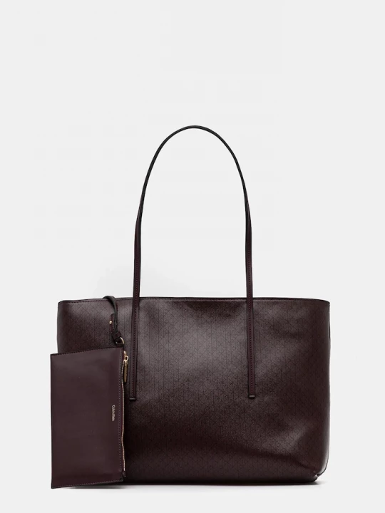 Obrázek produktu Calvin Klein tote taška dámská z imitace kůže hnědá