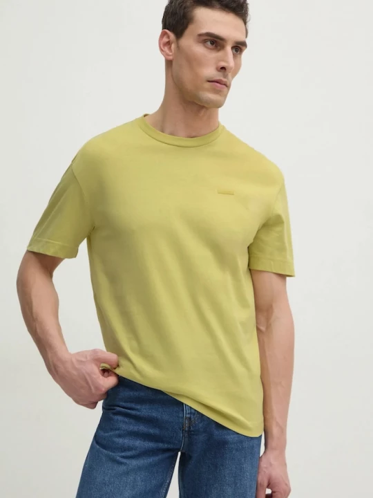 Obrázek produktu Calvin Klein tričko pánské bavlněné žlutá