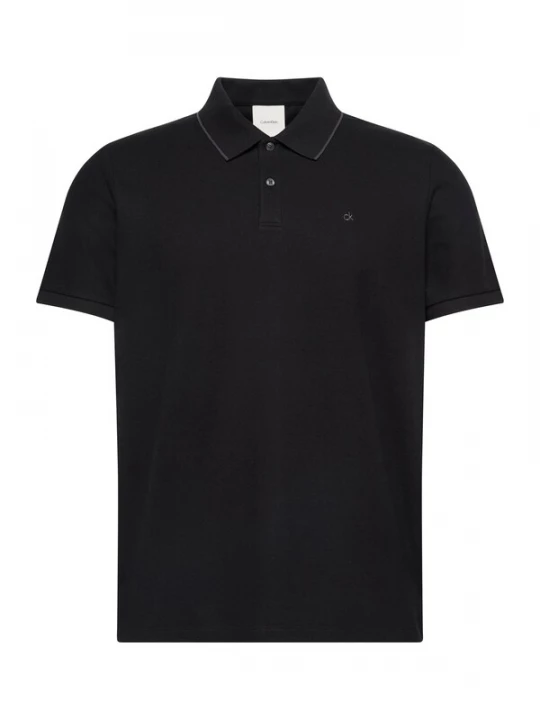 Obrázek produktu Calvin Klein Tričko 'Tipped Collar' šedá / černá