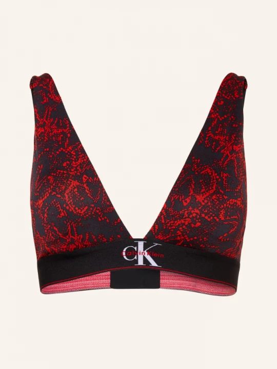 Obrázek produktu Calvin Klein Trojúhelníková Podprsenka Graphic Monogram červená / černá