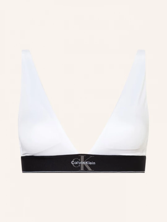 Obrázek produktu Calvin Klein Trojúhelníková Podprsenka Graphic Monogram bílá / černá