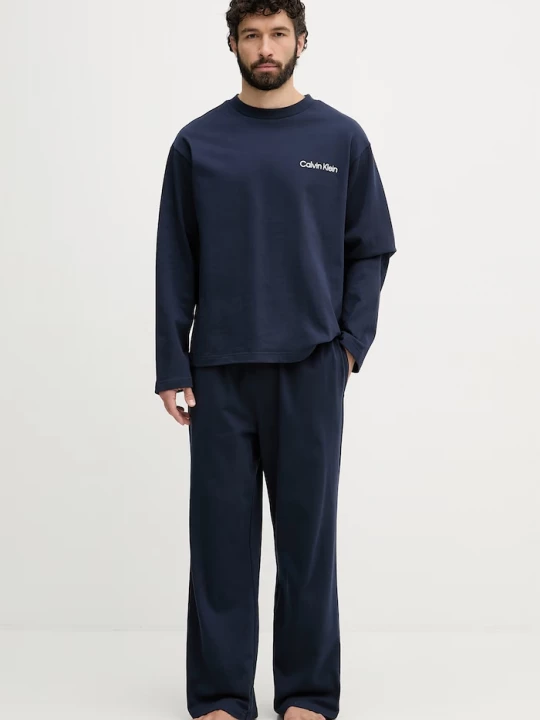 Obrázek produktu Calvin Klein Underwear dvoudílné pyžamo pánské bavlněné námořnická modř