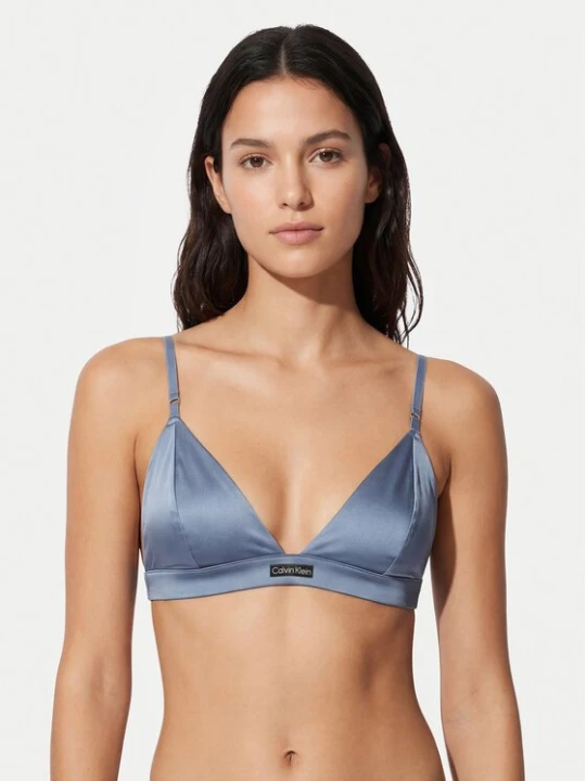 Obrázek produktu Calvin Klein Underwear Podprsenka Bralette Signature Satin LV00QF8392 Světle modrá