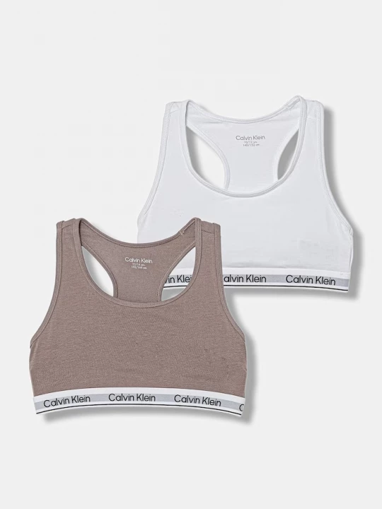 Obrázek produktu Calvin Klein Underwear podprsenka dětská bavlněná s elastanem 2-pack