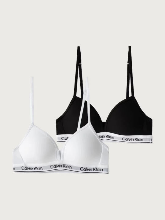 Obrázek produktu Calvin Klein Underwear podprsenka dětská bavlněná s elastanem 2-pack