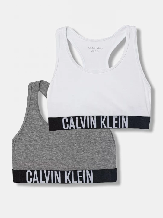 Obrázek produktu Calvin Klein Underwear podprsenka dětská bavlněná s elastanem 2-pack bílá