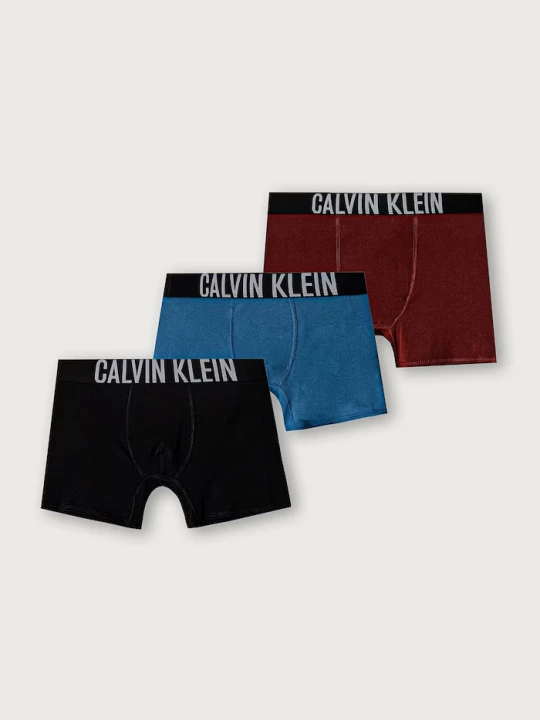 Obrázek produktu Calvin Klein Underwear přiléhavé boxerky dětské bavlněné s elastanem 3-pack modrá