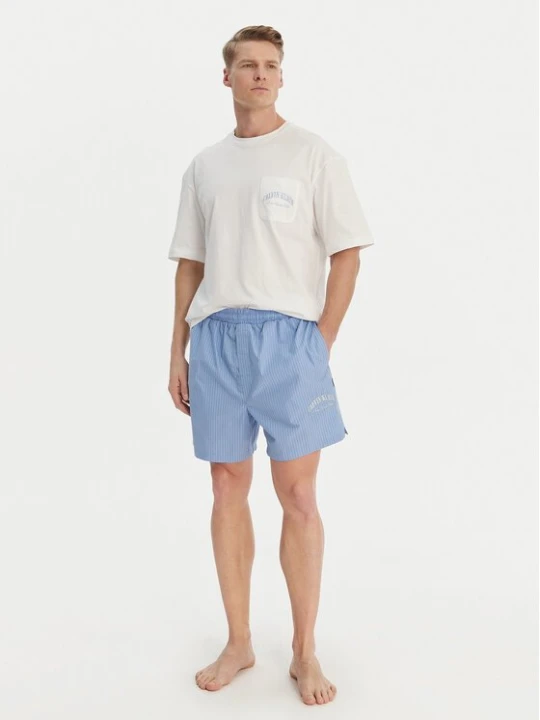 Obrázek produktu Calvin Klein Underwear Pyžamo Heritage LV00NM3016 Modrá Relaxed Fit