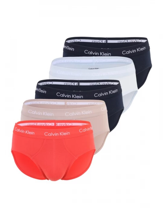 Obrázek produktu Calvin Klein Underwear Slipy béžová / tmavě modrá / oranžová / bílá