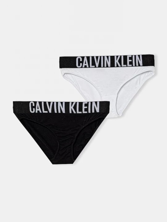 Obrázek produktu Calvin Klein Underwear slipy dětské bavlněné s elastanem 2-pack černá