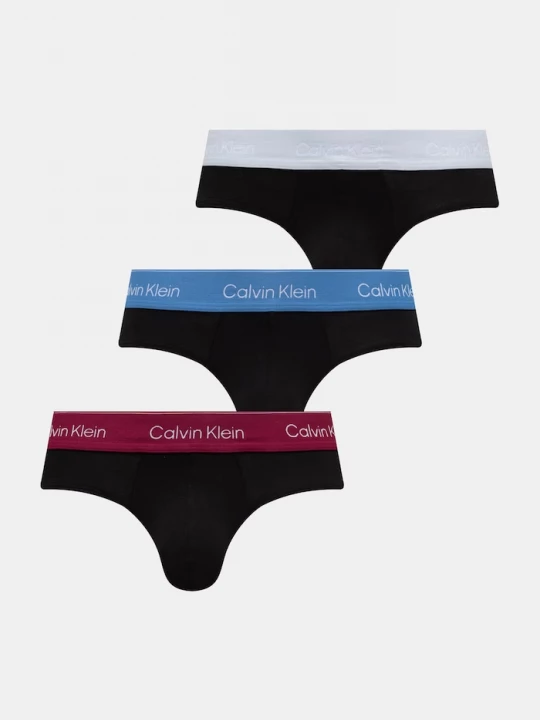 Obrázek produktu Calvin Klein Underwear slipy pánské bavlněné s elastanem 3-pack černá