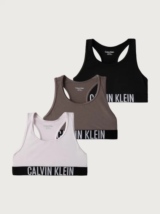 Obrázek produktu Calvin Klein Underwear sportovní podprsenka dětská s bavlnou 3-pack fialová