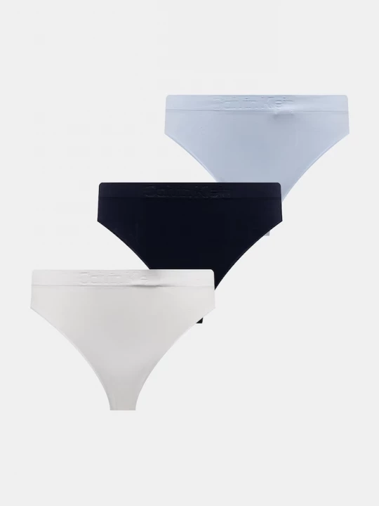 Obrázek produktu Calvin Klein Underwear tanga dámské 3-pack modrá