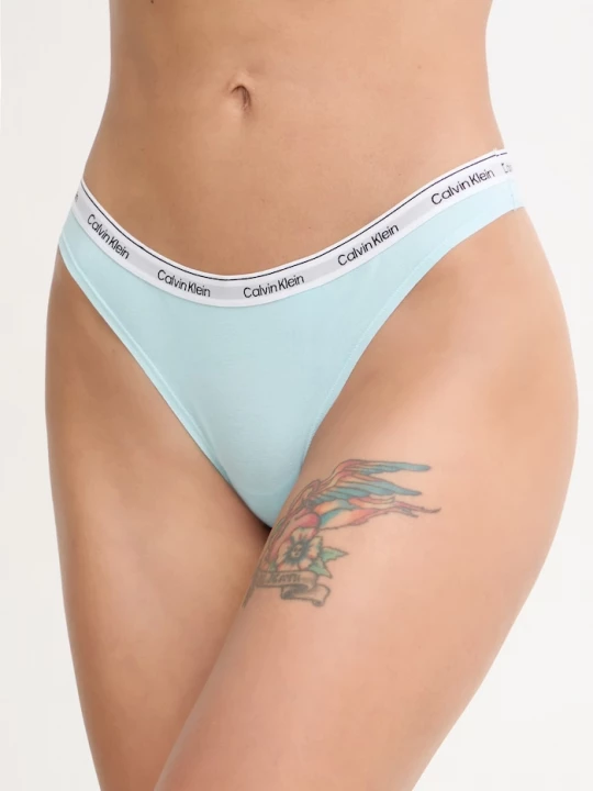 Obrázek produktu Calvin Klein Underwear tanga dámské bavlněné s elastanem modrá