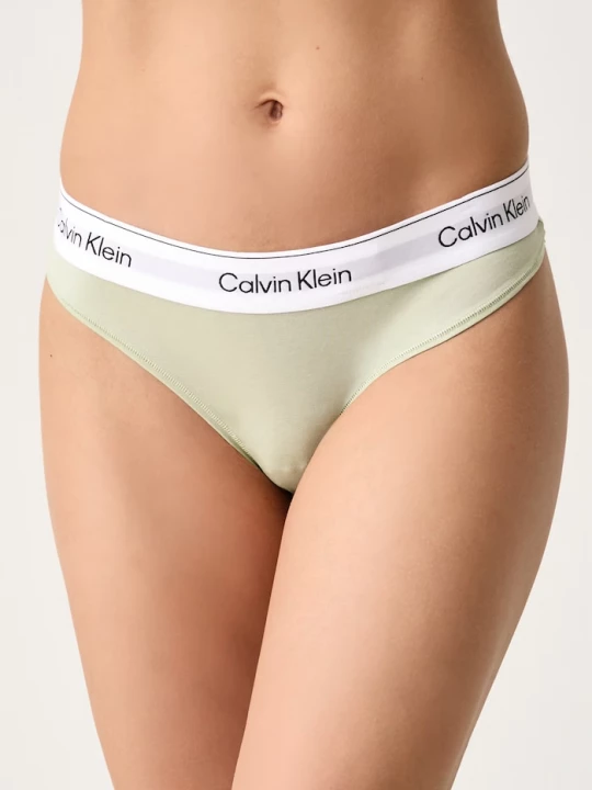 Obrázek produktu Calvin Klein Underwear tanga dámské bavlnou zelená