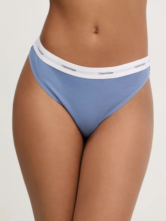 Obrázek produktu Calvin Klein Underwear tanga dámské s bavlnou modrá