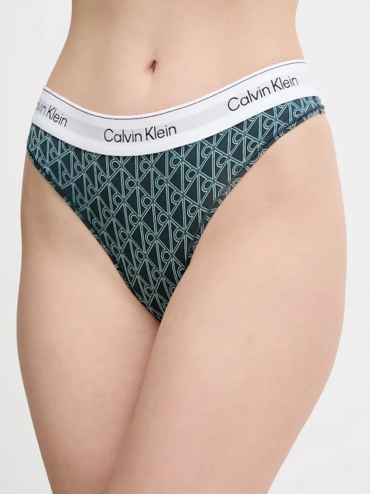 Obrázek produktu Calvin Klein Underwear tanga dámské s bavlnou zelená