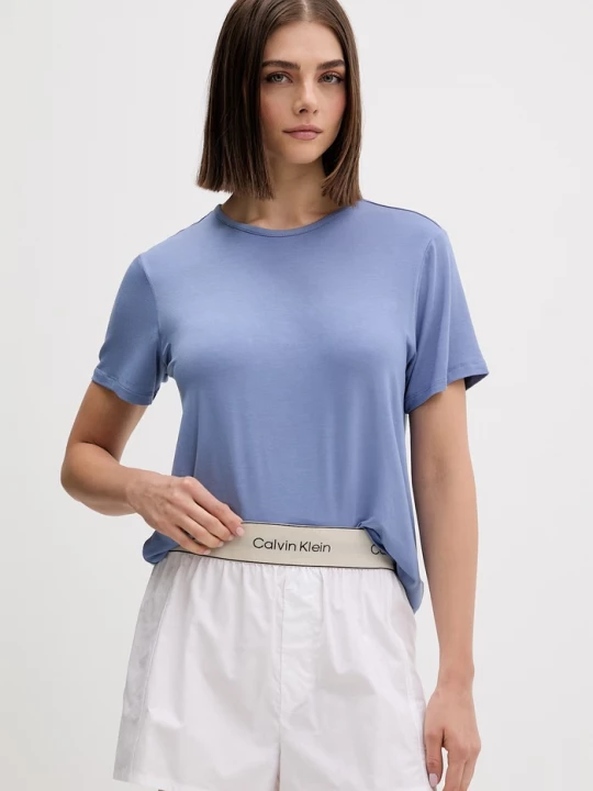 Obrázek produktu Calvin Klein Underwear tričkové pyžamo dámské z modalu modrá