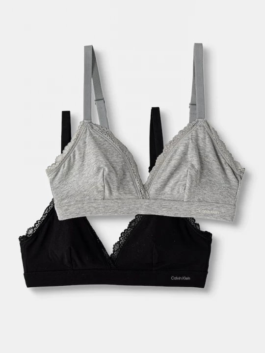 Obrázek produktu Calvin Klein Underwear trojúhelníková podprsenka bavlněná s elastanem 2-pack