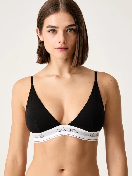 Obrázek produktu Calvin Klein Underwear trojúhelníková podprsenka s bavlnou černá
