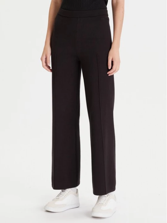 Obrázek produktu Calvin Klein Úpletové kalhoty LV044D368G Černá Wide Leg