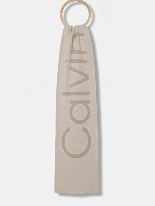 Obrázek produktu Calvin Klein Vlněná šála Calvin Klein béžová