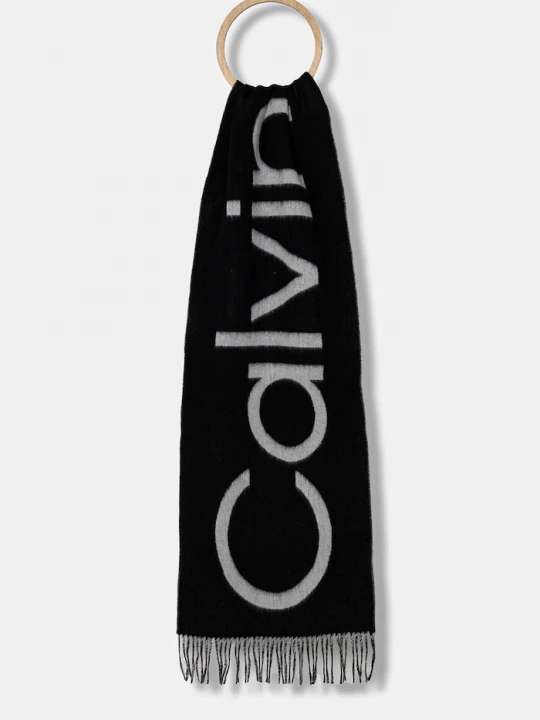 Obrázek produktu Calvin Klein Vlněná šála Calvin Klein černá