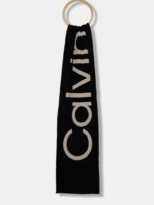 Obrázek produktu Calvin Klein Vlněná šála Calvin Klein černá