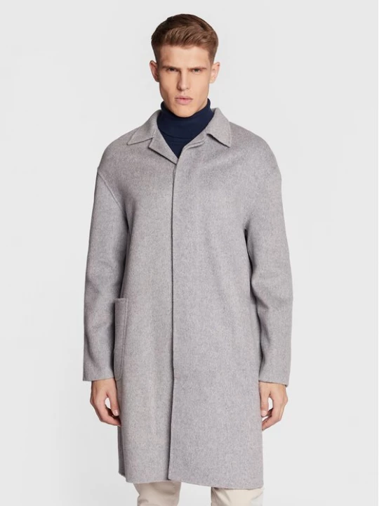 Obrázek produktu Calvin Klein Vlněný kabát K10K109549 Šedá Regular Fit