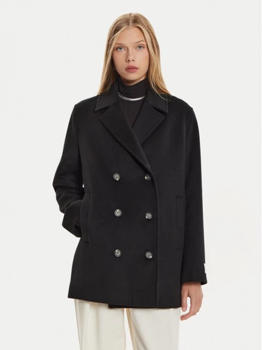 Obrázek produktu Calvin Klein Vlněný kabát K20K207699 Černá Regular Fit