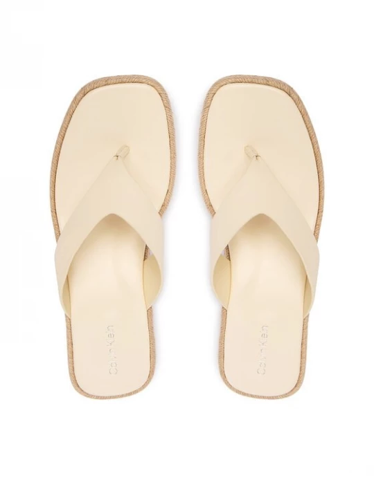 Obrázek produktu Calvin Klein Žabky Block Heel Espa 50 Thong Lth HW0HW02902 Béžová