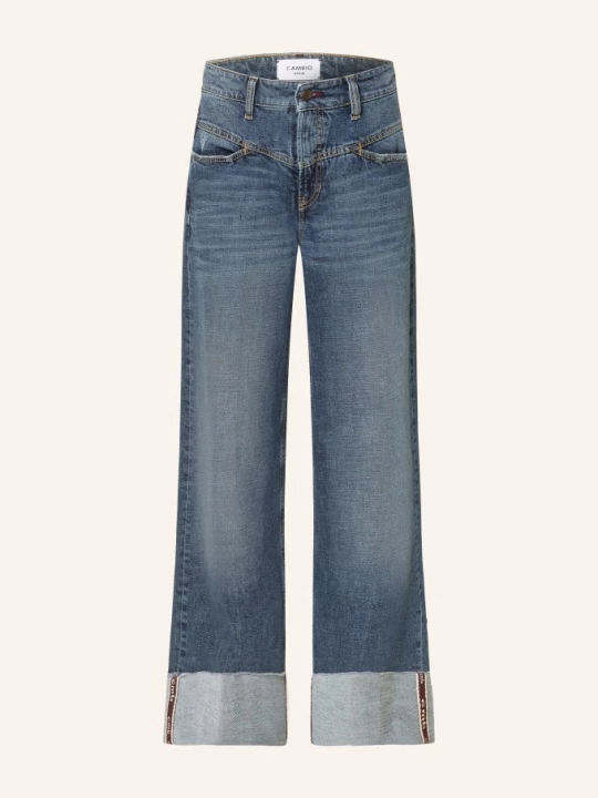 Obrázek produktu Cambio Džíny S Širokými Nohavicemi Antonia 5068 faded cross fringed