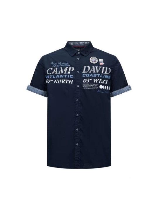 Obrázek produktu CAMP DAVID Košile 'French Coast I' noční modrá / modrá džínovina / bílá