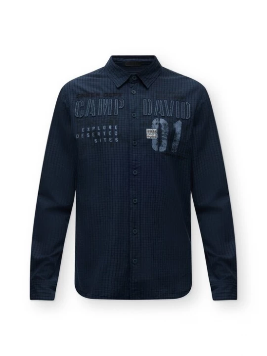 Obrázek produktu CAMP DAVID Košile námořnická modř / noční modrá / chladná modrá / černá