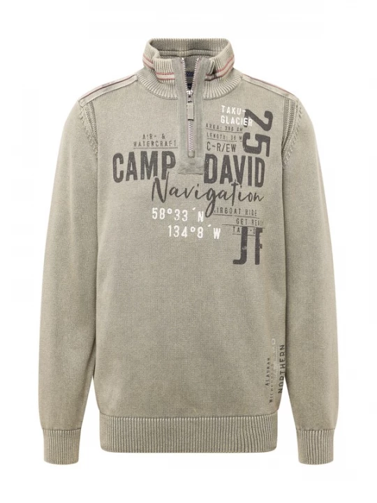 Obrázek produktu CAMP DAVID Svetr šedá / khaki / černá