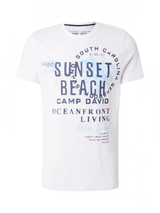 Obrázek produktu CAMP DAVID Tričko marine modrá / světlemodrá / bílá