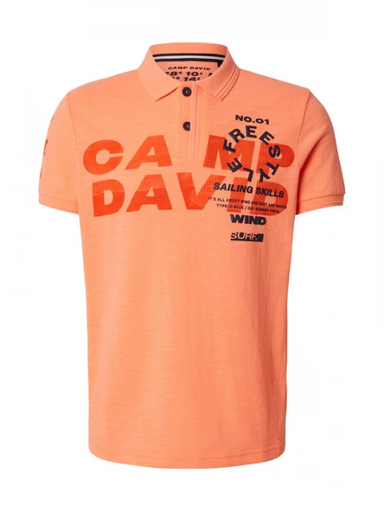 Obrázek produktu CAMP DAVID Tričko námořnická modř / oranžová / korálová