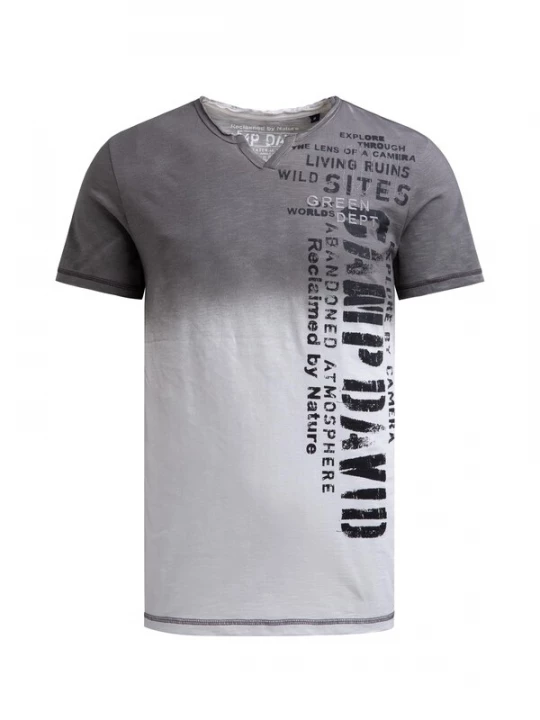 Obrázek produktu CAMP DAVID Tričko světle šedá / tmavě šedá / černá