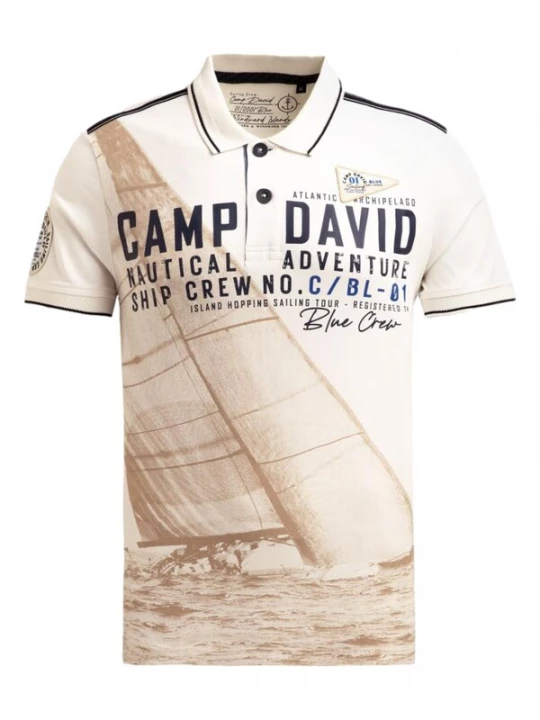 Obrázek produktu CAMP DAVID Tričko velbloudí / černá / bílá