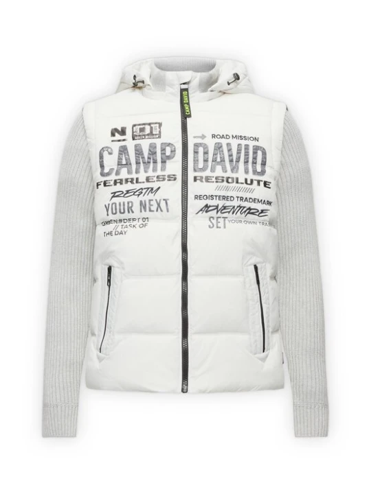 Obrázek produktu CAMP DAVID Zimní bunda starobéžová / hnědá / tmavě šedá / bílá