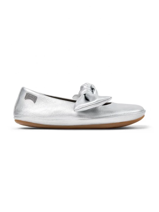 Obrázek produktu Camper baleríny dětské kožené Right Kids stříbrná